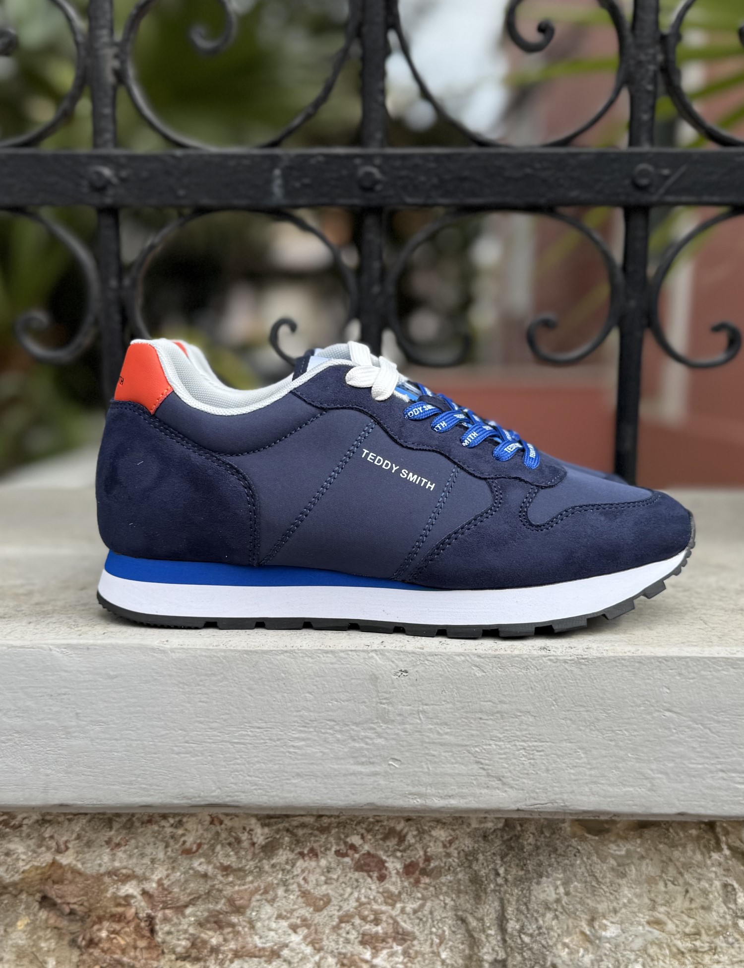 Teddy Smith ανδρικά μπλε sneakers 120162 - Teddy Smith - 